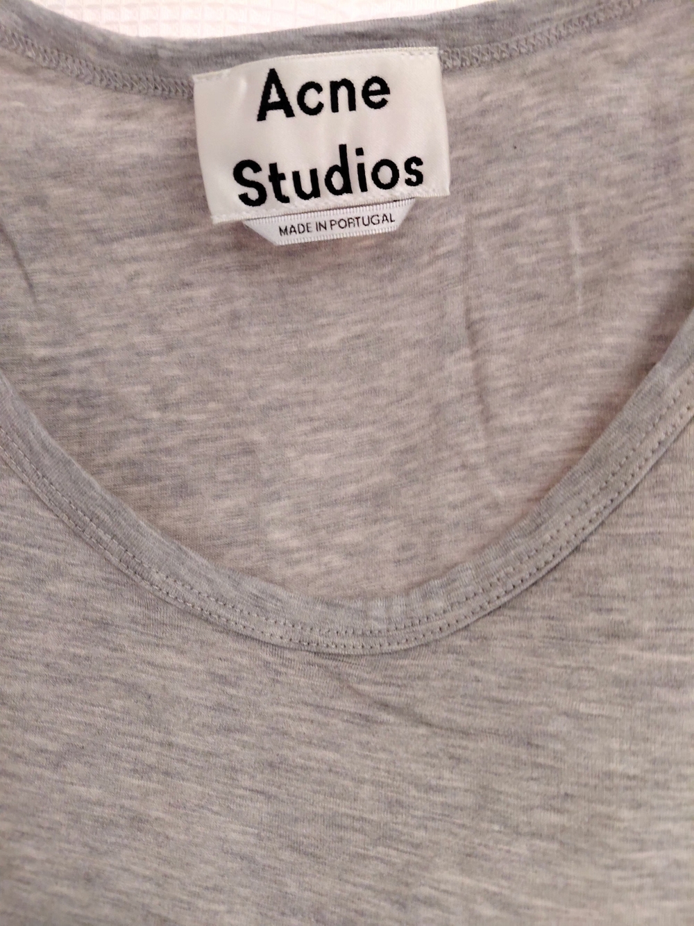 Acne Studios Men's Heather Gray Tank Top